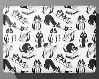 Papel de regalo con gatos divertidos: papel de regalo original para mascotas