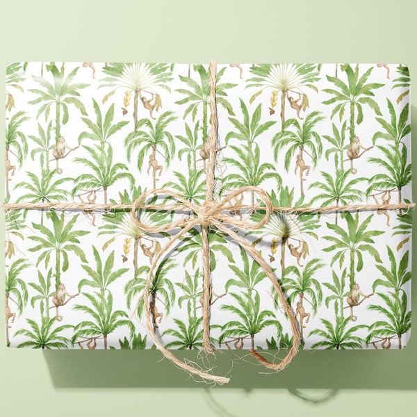 Monkey Wrapping Paper / Gift Wrap | For birthdays and other celebrations