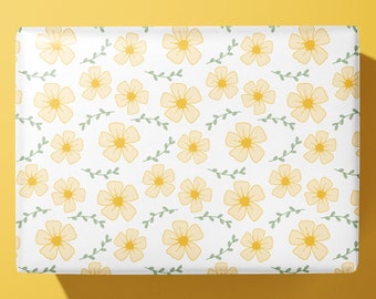 Spring Flowers Wrapping Paper - Hand Illustrated - Birthday