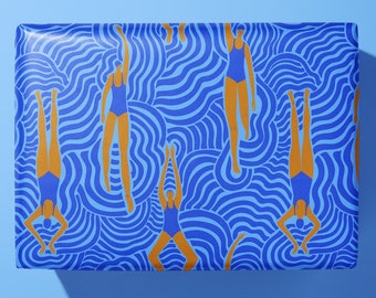 Wild Swimmers Wrapping Paper - For swimmers -  Gift Wrap