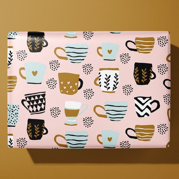 Taza de café / Taza de papel de regalo / Cultura del café / té - Papel de regalo