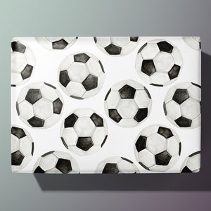 Football / Soccer Wrapping Paper - Hand Illustrated - Gift Wrap - Ideal Gift