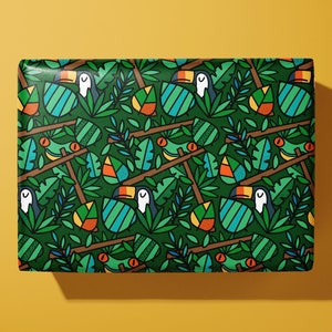 Fun Jungle Wrapping Paper / Gift Wrap Printed to order image 1