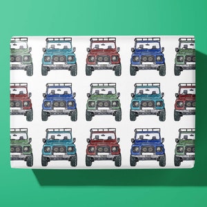 Landrover Defender Wrapping Paper / 4X4 Gift Wrap