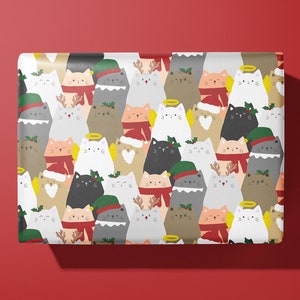 Christmas Cat Wrapping Paper / Gift Wrap | Pet Gifts - Birthday - Ideal Gift