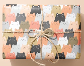 Funky Cat Wrapping Paper / Gift Wrap | Pet Gifts - Birthday