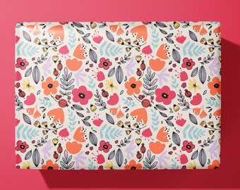 Flower Wrapping Paper / Gift Wrap | birthdays and other celebrations