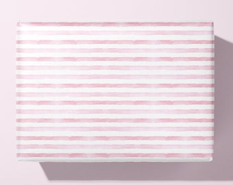 Pink Wrapping Paper with stipes - gift wrap