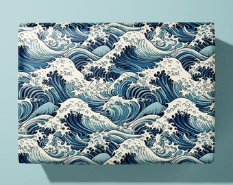 Japanese Waves Wrapping Paper / Gift Wrap Traditional - Ideal Gift