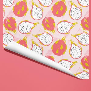 Exotische Drachenfrucht Geschenkpapier/Geschenkverpackung | Für Geburtstage und andere Feste - Ideales Geschenk Bild 3