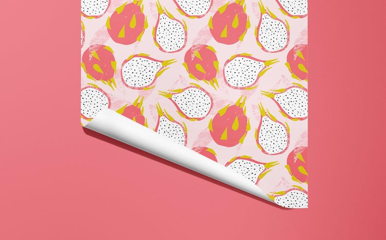Exotische Drachenfrucht Geschenkpapier/Geschenkverpackung | Für Geburtstage und andere Feste - Ideales Geschenk Bild 3