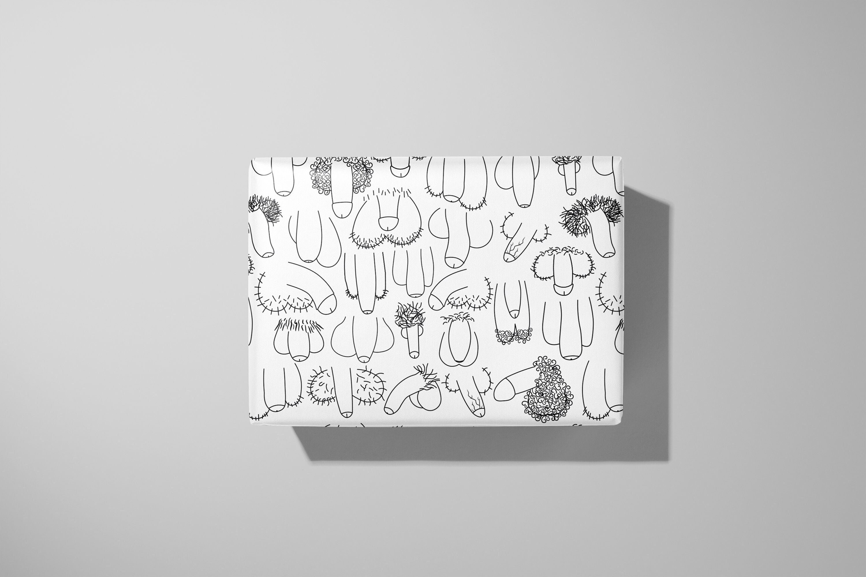 Penis Wrapping Paper funny wedding stag do birthday Etsy