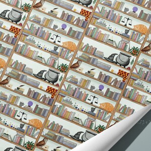 Wizard Bookcase Wrapping Paper / Gift Wrap image 2