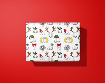 Weihnachtspenis Geschenkpapier - Neuheit Geschenkverpackung, Erwachsenen Humor