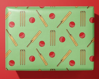 Cricket Lovers Wrapping Paper / Gift Wrap - Ideal Gift