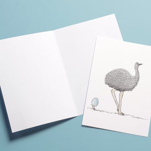 EMU & EGG Card for mothers Hand Made Perfect card for mothers day or birthdays / baby showers image 2