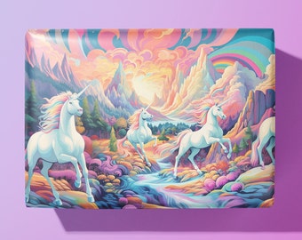 AWESOME Unicorn Wrapping Paper / Gift Wrap - Birthday - Princess