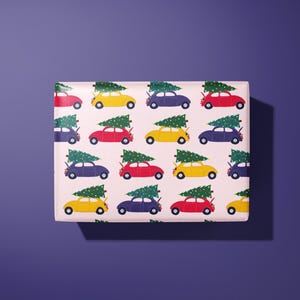 Christmas Car & Tree Wrapping Paper - Gift Wrap