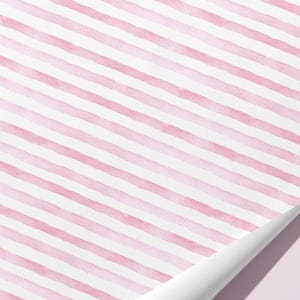 Pink Wrapping Paper with stipes - gift wrap - Ideal Gift image 3