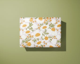 Inpakpapier kamillebloem / Cadeaupapier | verjaardagen en andere vieringen - bruiloften - ideaal cadeau