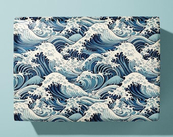 Japanische Wellen Geschenkpapier / Geschenkpapier Traditionell - Ideales Geschenk