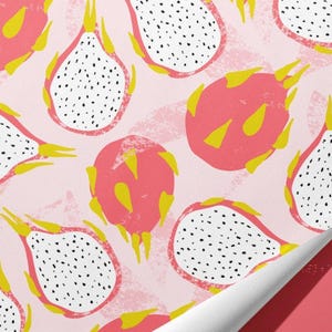 Exotische Drachenfrucht Geschenkpapier/Geschenkverpackung | Für Geburtstage und andere Feste - Ideales Geschenk Bild 2
