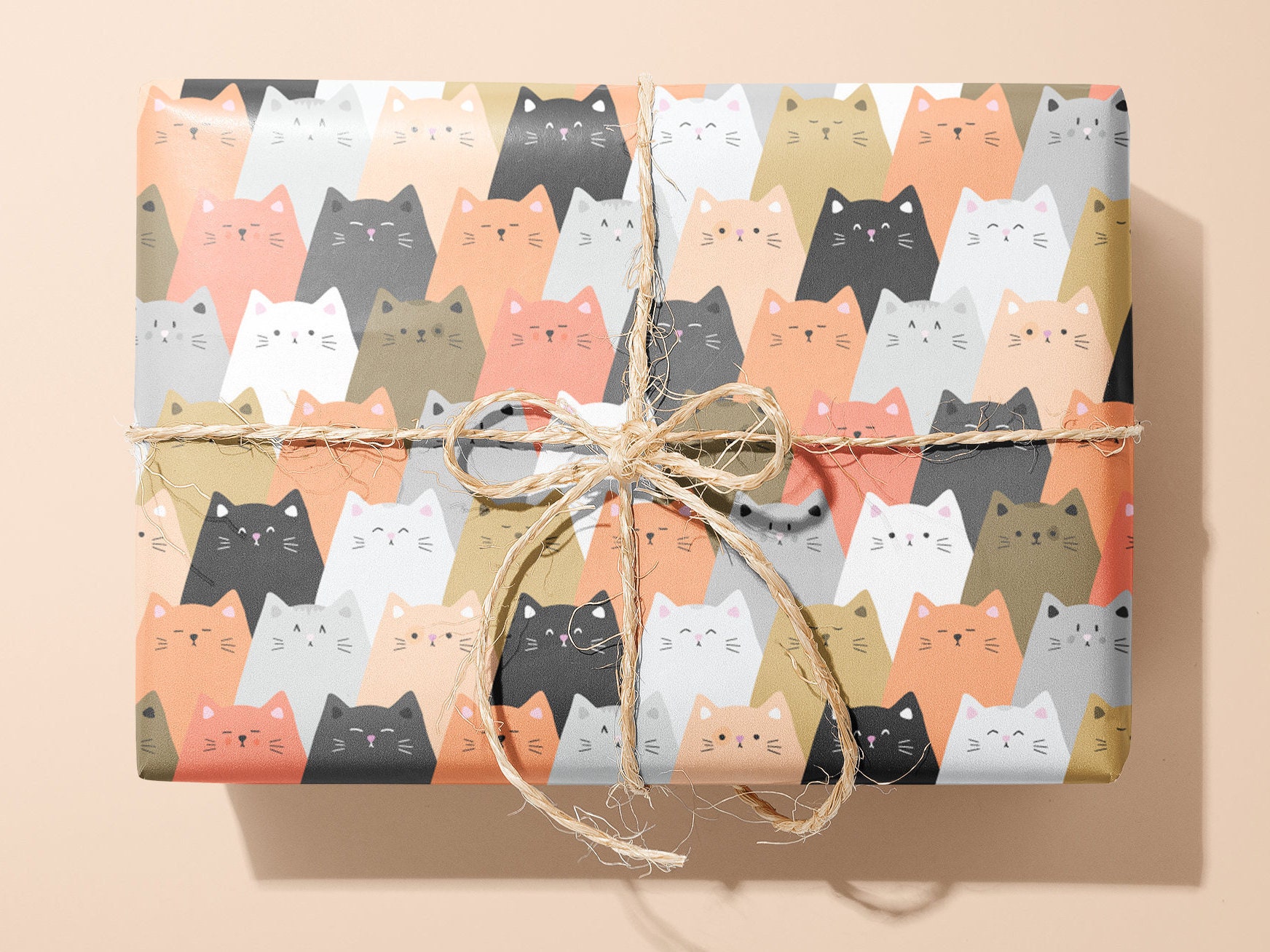 FORTUNE CAT Wrapping Paper Thick Wrapping Gift Wrap Sheets Chinese