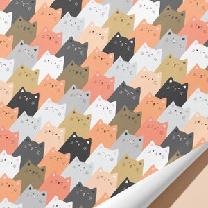Funky Cat Geschenkpapier | Haustier Geschenke - Geburtstag - Ideales Geschenk Bild 2