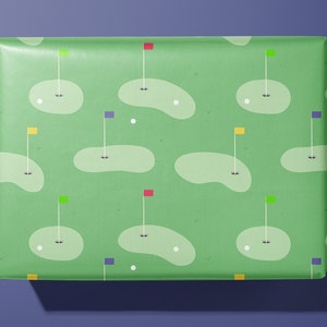 Inpakpapier/cadeaupapier voor golfliefhebbers: ideaal cadeau