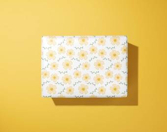 Inpakpapier lentebloemen - met de hand geïllustreerd - verjaardag - ideaal cadeau