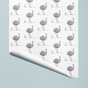 Newborn wrapping paper / Emu and chic gift wrap image 4