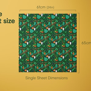 Fun Jungle Wrapping Paper / Gift Wrap Printed to order image 4