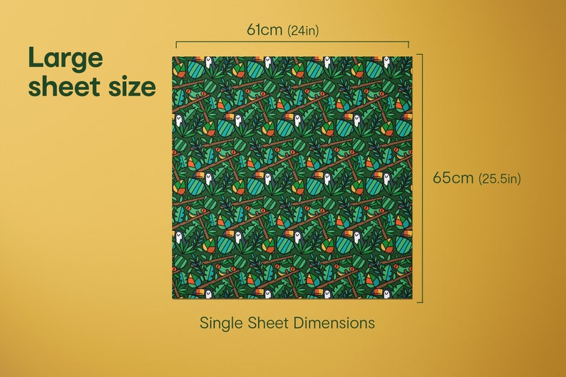 Fun Jungle Wrapping Paper / Gift Wrap Printed to order image 4