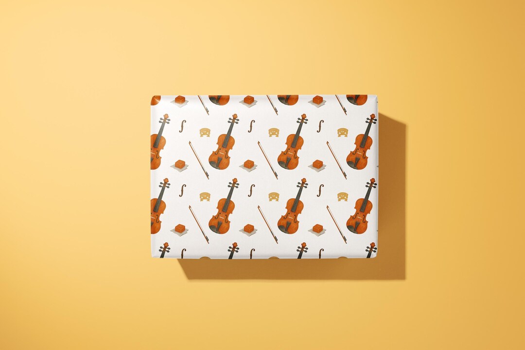 Vilon Paper Violin Wrapping Paper - for Lovers of Music and String Instruments ...