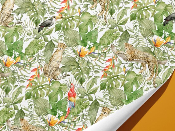 Jungle cheap wrapping paper