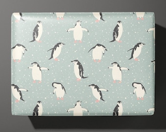 Carta da regalo a forma di pinguino: motivo invernale, carta da regalo natalizia