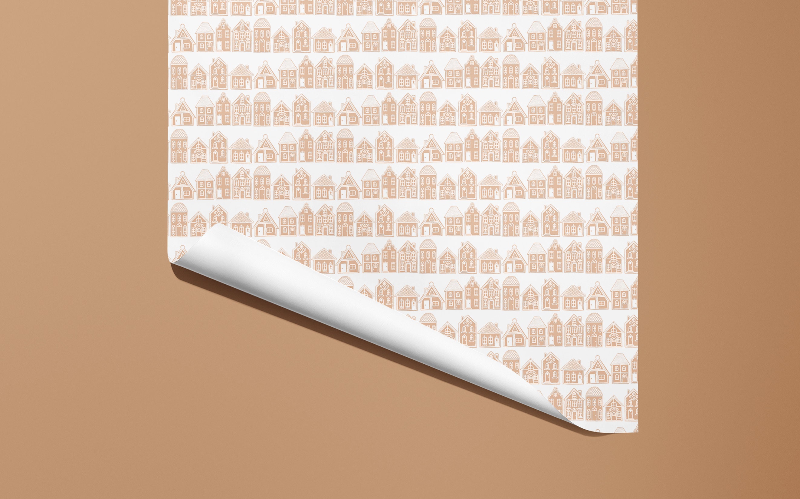 Christmas Gingerbread Houses Wrapping Paper