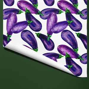 Aubergine / Eggplant Wrapping Paper Gift Wrap image 3