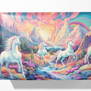 AWESOME Unicorn Wrapping Paper / Gift Wrap Birthday Princess image 4