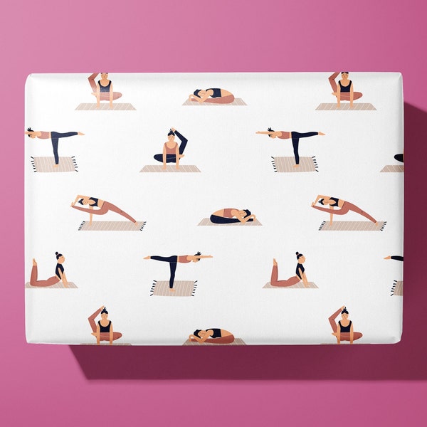 Yoga Pose Wrapping Paper / Gift Wrap | Lifestyle