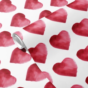 Love Hearts - wrapping paper / gift wrap - Handmade - Ideal Gift