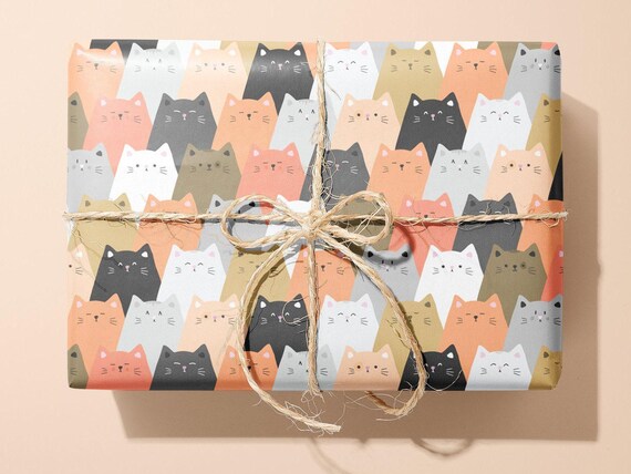 Funky Cat Wrapping Paper / Gift Wrap | Pet Gifts - Birthday - Ideal Gift