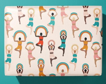 Yoga Wrapping Paper / Gift Wrap | Lifestyle - Birthday - Ideal Gift