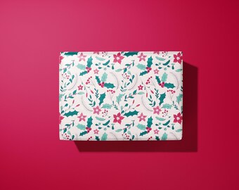 Christmas Foliage Gift Wrap: Handmade Holiday Wrapping Paper