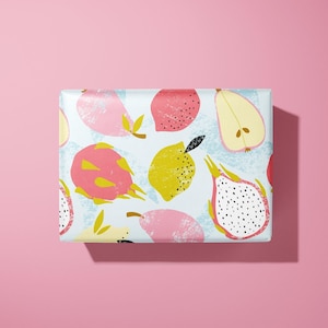 Exotic fruit Wrapping Paper / Gift Wrap | For birthdays and other celebrations - Ideal Gift image 1