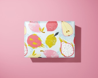 Exotic fruit Wrapping Paper / Gift Wrap | For birthdays and other celebrations - Ideal Gift