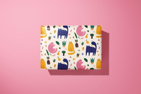 Funky Cat Wrapping Paper / Gift Wrap | Pet Gifts - Birthday - Ideal Gift