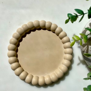 Bubble Tray, Aesthetic Tray, Jewelry Trinket Dish, Minimalist Home Decor, Jesmonite Decorative Tray, Handmade Stoneware, Housewarming Gift