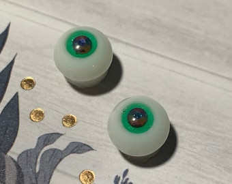 10mm Handmade Green Fantasy Resin Eyes