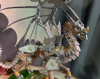 Deus ex Machina: Painted Wyrmgear Robotic Dragon Tabletop miniature